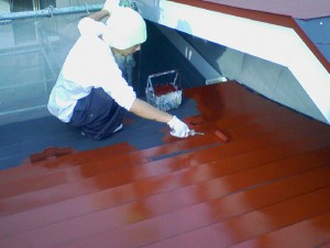 10.5屋根　サビ止め塗装3